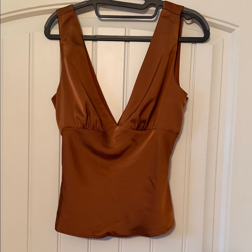 Satin Tie Back Going Out Top (new with tags)